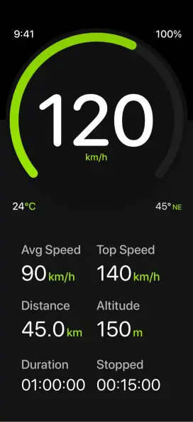 Simple theme with green accents