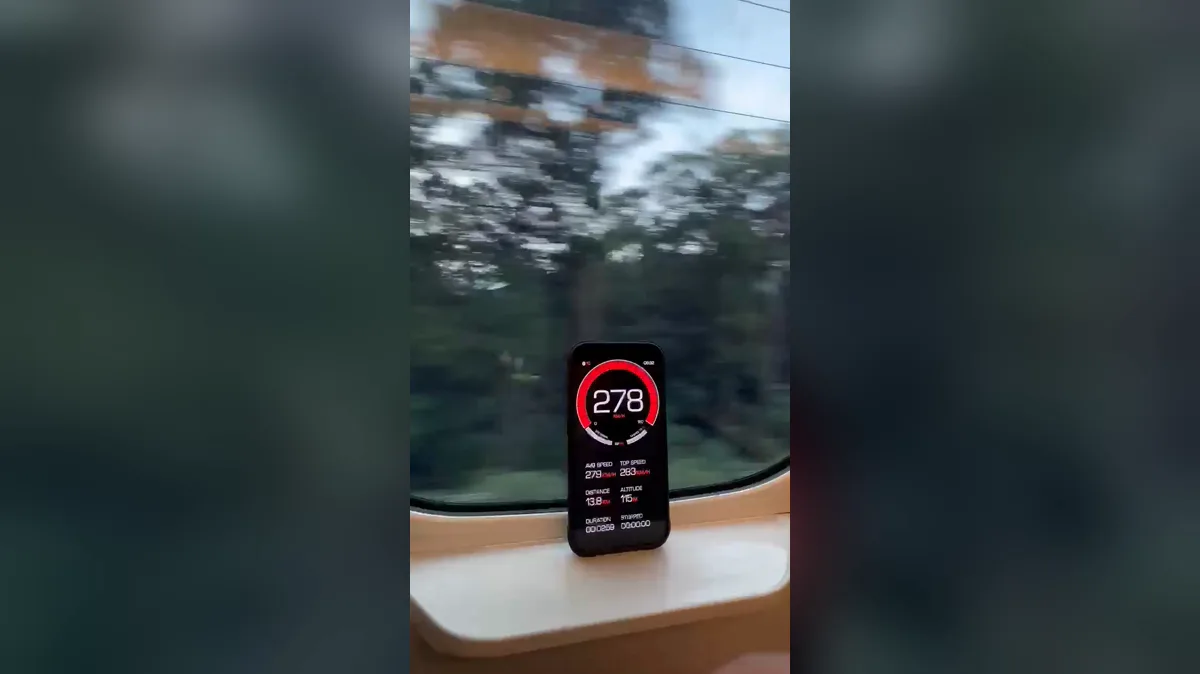 278 km/h on the Shinkansen: What a GPS Speedometer Records on a Bullet Train