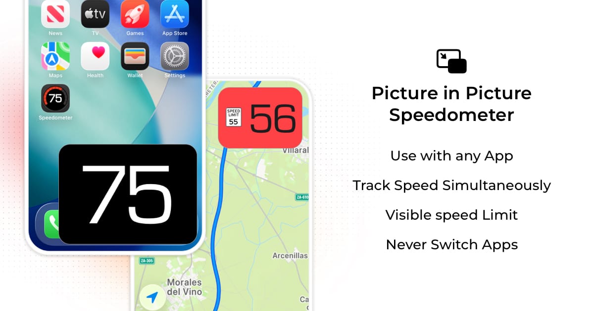 Picture in Picture Speedometer